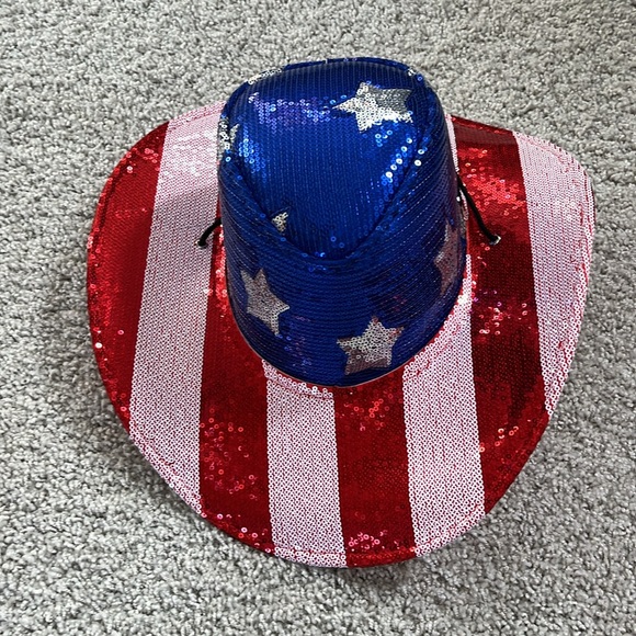 Patriotic red, white and blue hat - Picture 2 of 6
